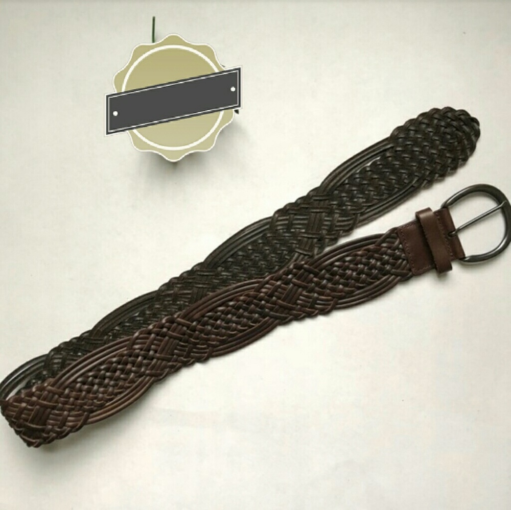 Banana Republic Leather Braided Belt